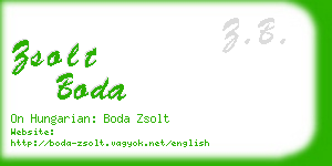 zsolt boda business card